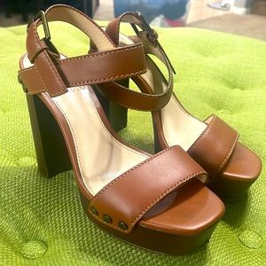Brown Vince Camuto Platform Heels